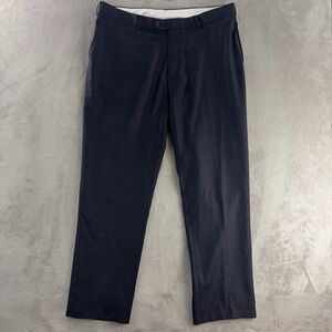 SuitSupply Brescia Dress Pants Mens Size 28 Black Pure Wool S110 Tailored Slim